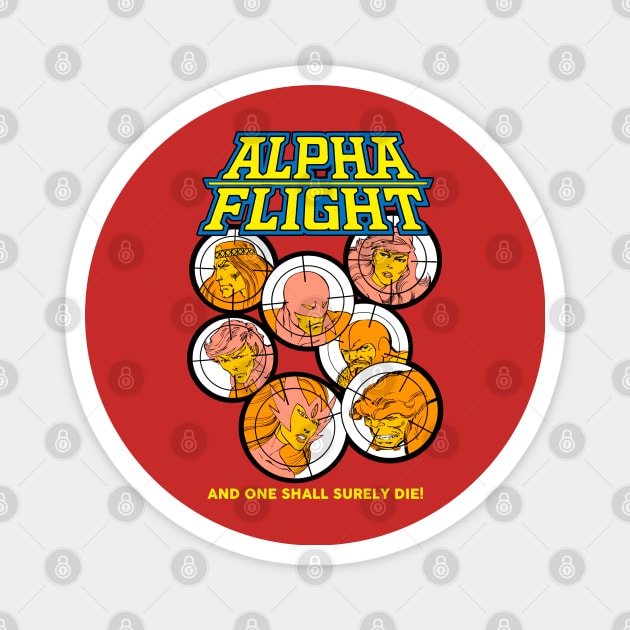 Alpha Flight Team Magnet by OniSide